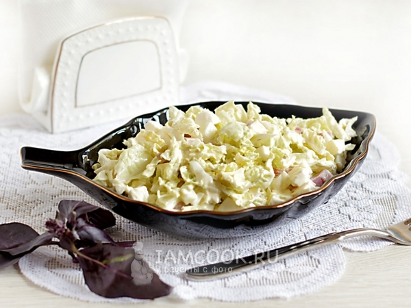 Белый салат, рецепт с фото