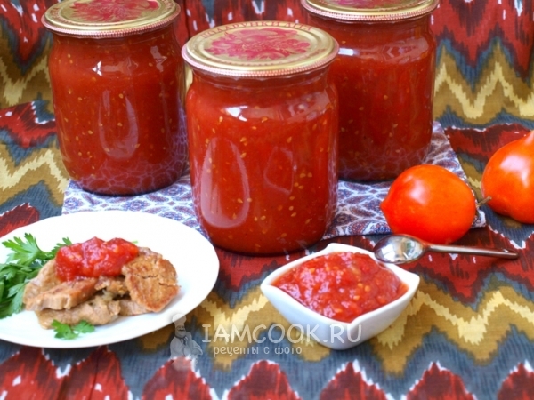 Томатный соус с яблоками, рецепт с фото