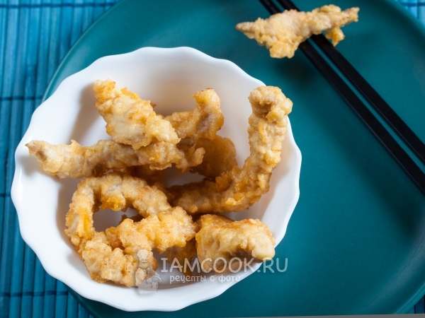 Свинина в пивном кляре, рецепт с фото