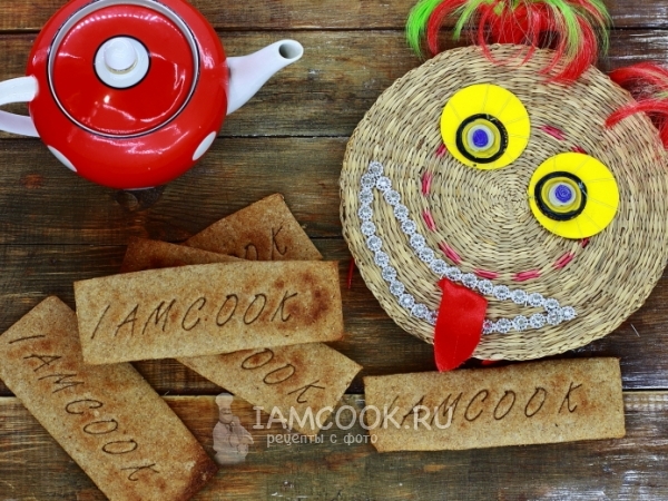 Печенье цельнозерновое, рецепт с фото