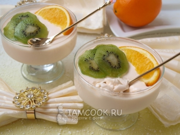 Воздушный сметанный десерт, рецепт с фото