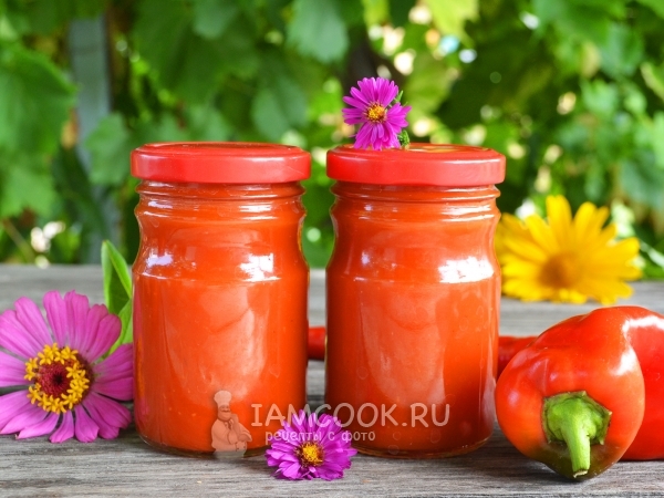 Кетчуп с болгарским перцем, рецепт с фото