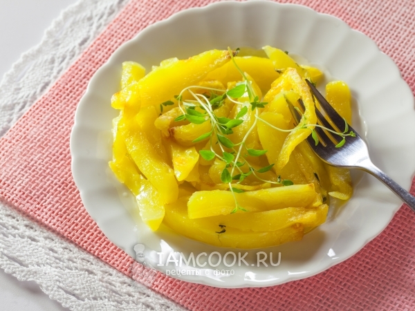 Жареная картошка в микроволновке, рецепт с фото