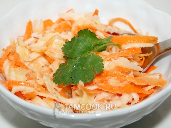 Салат из корня сельдерея с йогуртом, рецепт с фото