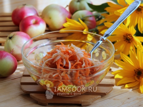 Салат из топинамбура, рецепт с фото