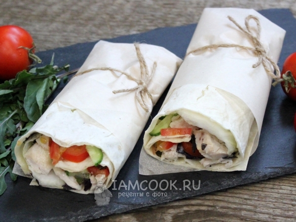Шаурма диетическая, рецепт с фото