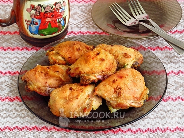 Пивные куриные бёдрышки в аэрогриле, рецепт с фото