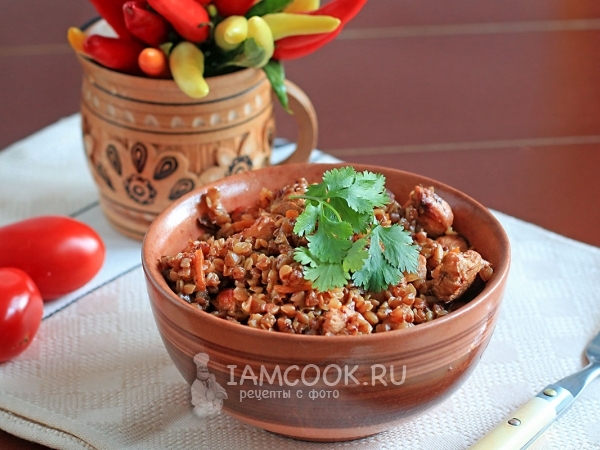 Гречка с куриным филе, рецепт с фото