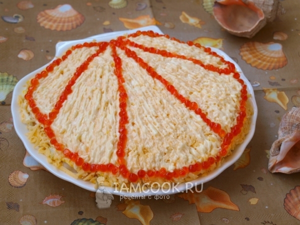 Салат «Морская ракушка», рецепт с фото