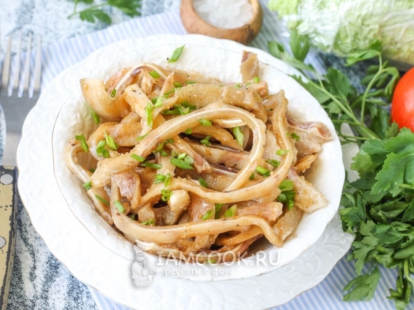 Свиные уши по-корейски, рецепт с фото