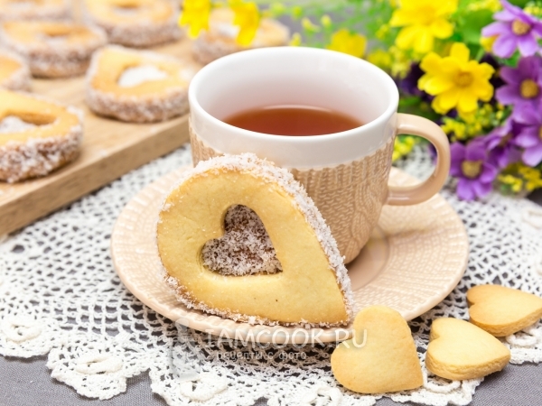 Печенье с вареной сгущенкой (с миндальной мукой), рецепт с фото