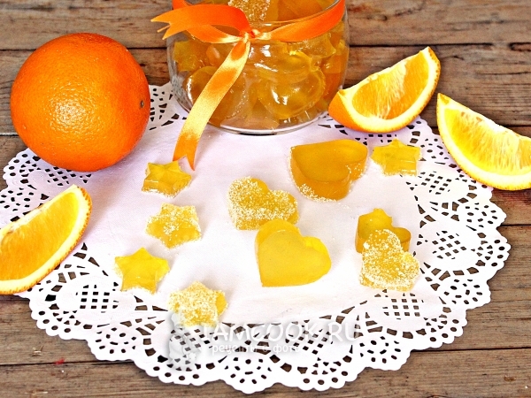 Мармелад апельсиновый, рецепт с фото