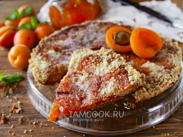 Пирог с абрикосовым вареньем, рецепт с фото
