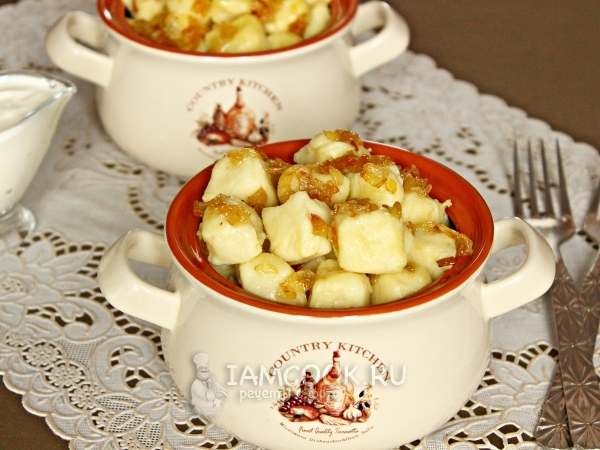 Ленивые вареники с картошкой, рецепт с фото