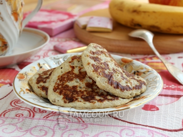 Банановые оладьи без муки, рецепт с фото
