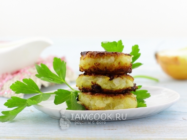 Постные луковые котлеты, рецепт с фото
