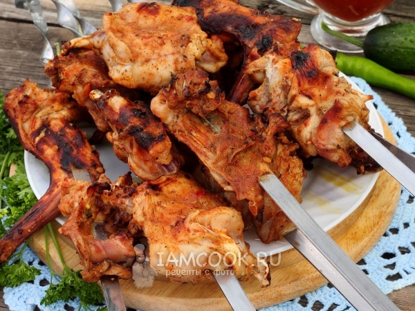 Шашлык из кролика, рецепт с фото