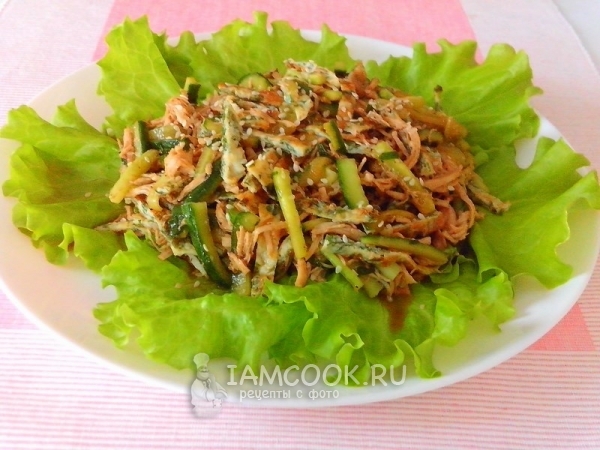 Салат с курицей и свежим огурцом, рецепт с фото