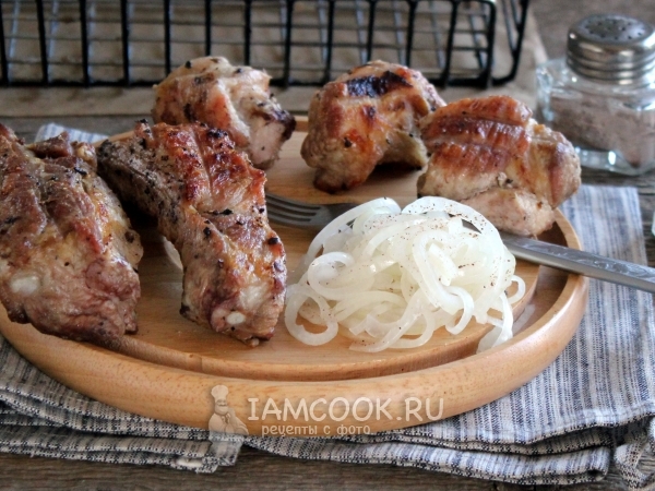 Маринованный лук к шашлыку, рецепт с фото