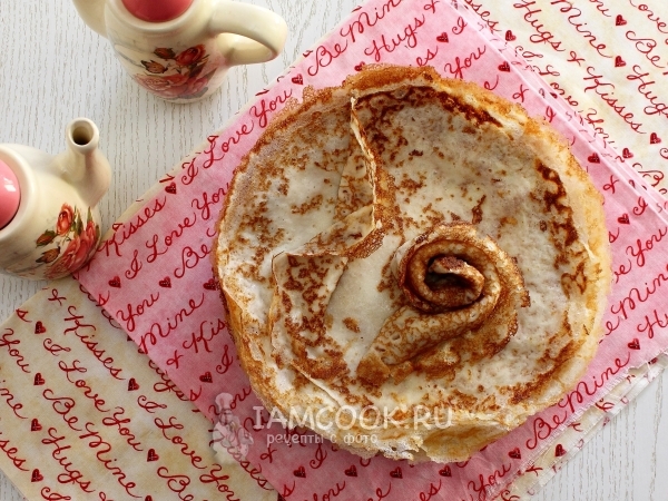 Блинчики на крахмале, рецепт с фото