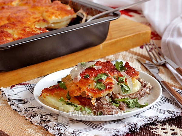 Мясо по-французски в духовке, рецепт с фото