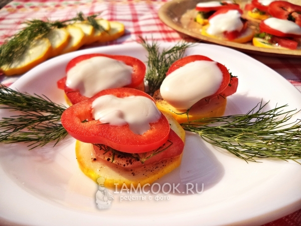 Закуска из свежего кабачка, рецепт с фото