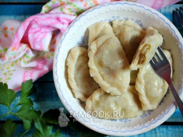 Вареники с картофелем и говядиной, рецепт с фото