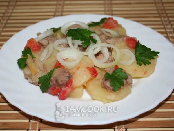 Оджахури из свинины по-грузински (на сковороде), рецепт с фото