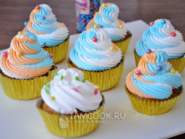 Капкейки классические, рецепт с фото