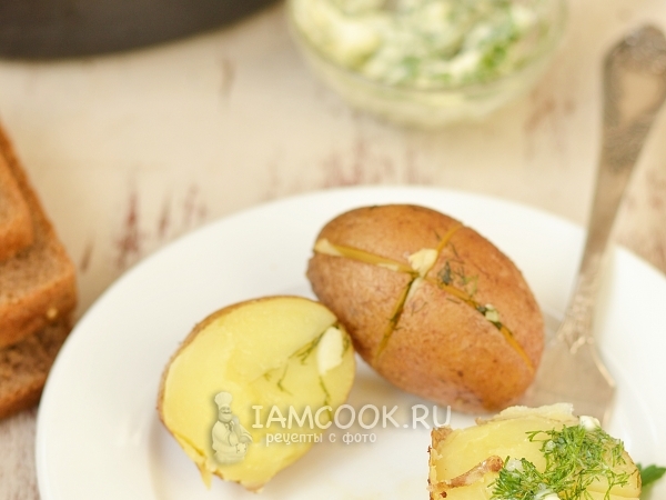 Картошка печеная в духовке, рецепт с фото