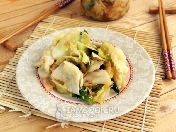 Кимчи из белокочанной капусты, рецепт с фото