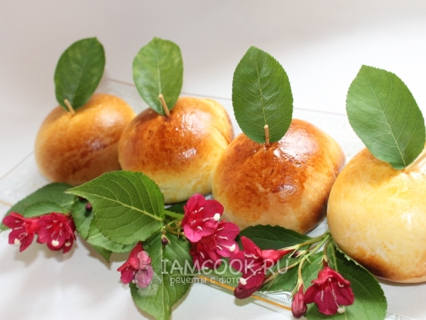 Булочки «Яблочки», рецепт с фото