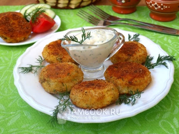 Котлеты из картофельного пюре на сковороде, рецепт с фото
