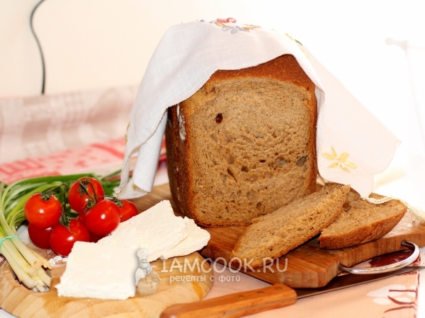 Хлеб из трех видов муки на кефире, рецепт с фото