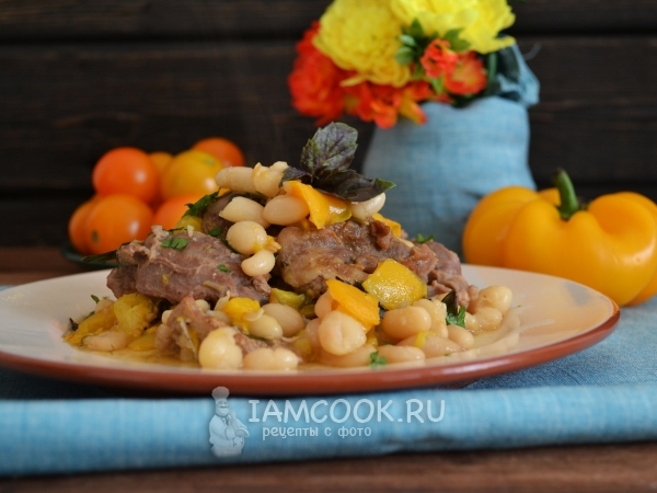 Баранина с фасолью, рецепт с фото