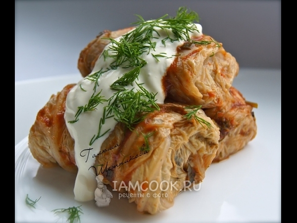 Голубцы из пекинской капусты, рецепт с фото