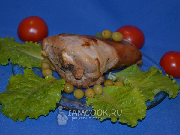 Рулька в соево-медовом соусе с чесноком, рецепт с фото