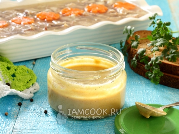 Горчица на огуречном рассоле, рецепт с фото