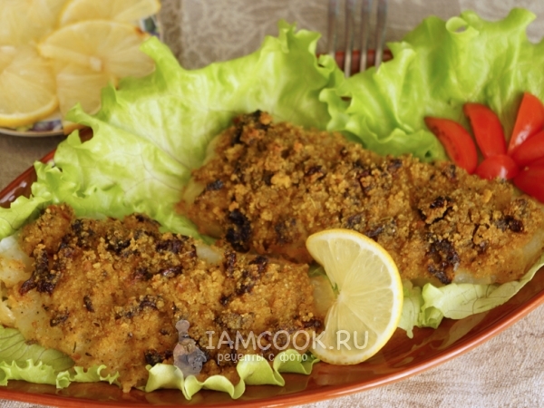 Палтус под хрустящей корочкой, рецепт с фото