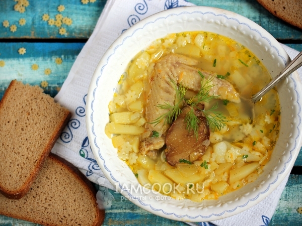 Куриный суп с потрохами, рецепт с фото