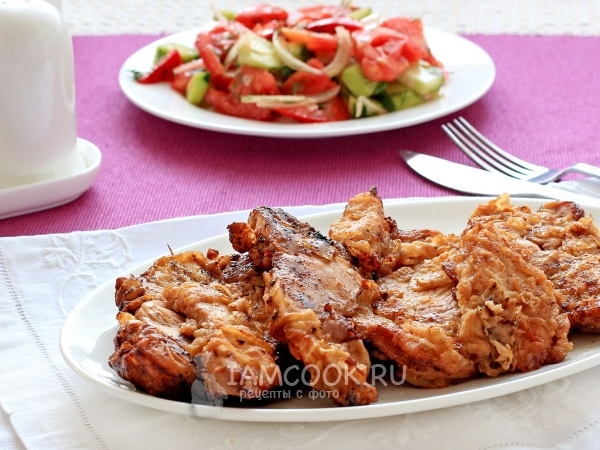 Куриные отбивные в соевом маринаде, рецепт с фото