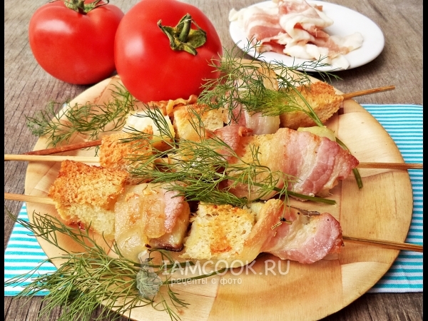 Минтай на шпажках в духовке, рецепт с фото