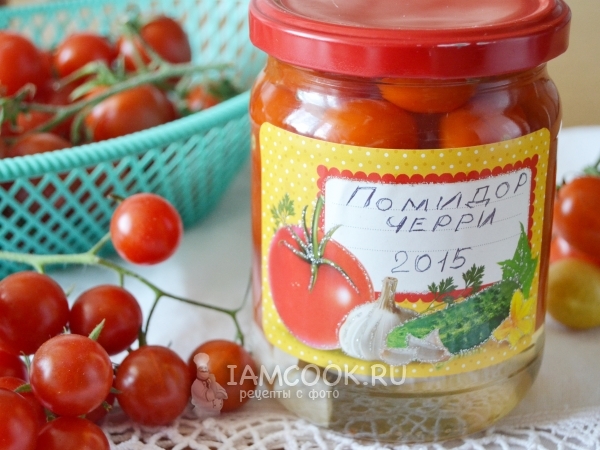 Консервированные помидоры черри на зиму, рецепт с фото