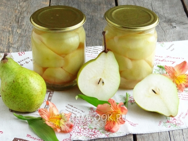 Груши в сиропе на зиму без стерилизации, рецепт с фото