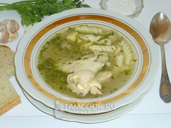 Куриный суп из крылышек, рецепт с фото