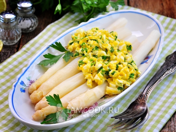 Спаржа по-фламандски, рецепт с фото