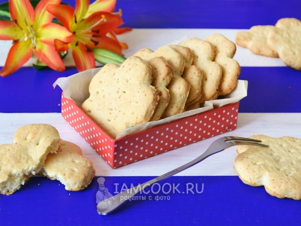 Печенье песочное с творогом на скорую руку, рецепт с фото