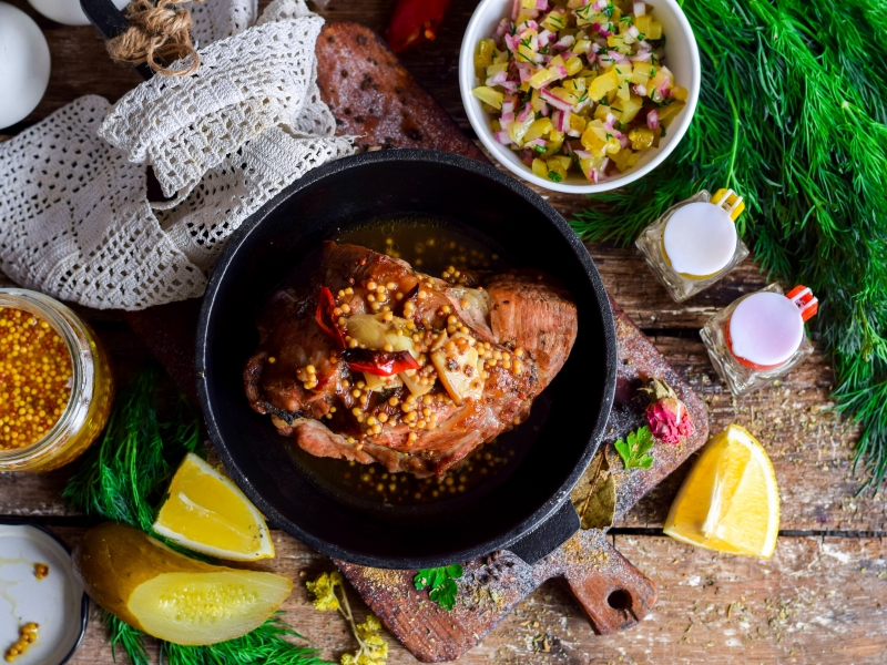 Свинина в пиве в духовке, рецепт с фото