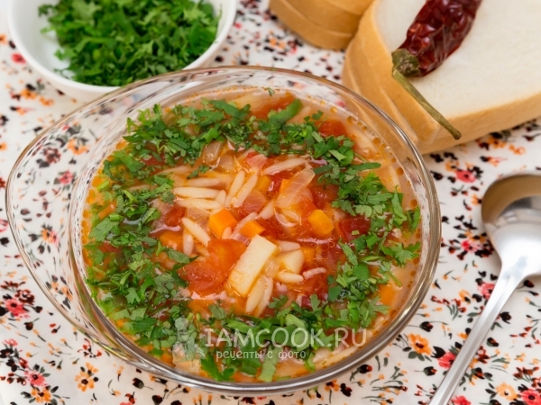 Суп с пастой орзо, рецепт с фото