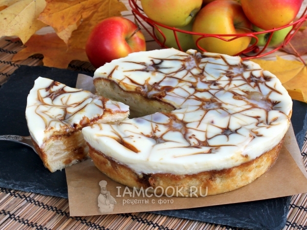 Шарлотка с маслом и кремом, рецепт с фото